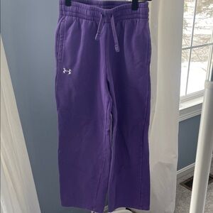Under Armour Kids Sweatpants in Vibrant Purple